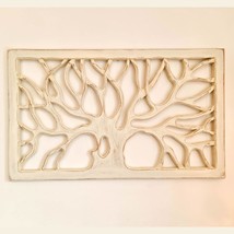 Carved Wooden Wall Art - Decorative Bohemian Boho Hanging Tree of Life Distresse - £103.59 GBP
