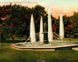 Vtg Postcard 1910s Marshalltown Iowa IA Fountain at Cemetary UNP - £8.69 GBP