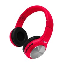 Naxa ORION Bluetooth Wireless Headphones - Red - £45.98 GBP