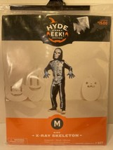 Hide and EEK Boutique Kids X Ray Skeleton Halloween Costume Size Med 8-10 NEW - £11.90 GBP