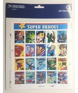 2006 DC Comics Super Heroes Sheet 20 Stamps USPS UNHINGED UNUSED Batman ... - £11.78 GBP