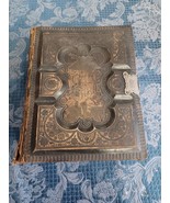 Antique 1886 Holy Bible With Parallel New Testament Leather Bound Metal ... - $3,747.65 MXN