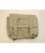 NEW VERE VERTO Beige Leather Convertible Backpack Messenger Purse Bag MS... - $852.32 MXN