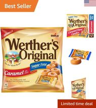 Hard Sugar Free Caramel Candy, 2.75 Oz Bags Pack of 12 - $61.17