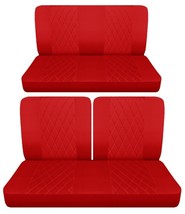 Fits 1963 Chevy II Nova 2 door sedan Front 50-50 top and solid Rear seat covers - £102.65 GBP