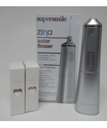 Supersmile Zina Gray Water Flosser Waterproof 5 Modes + USB Cable &amp; 2 No... - $90.91 CAD