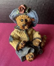 Boyds Bears Bear With Rose Hat Hanging Ornament 1996 - £25.89 GBP