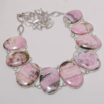 Rhodochrosite Oval Shape Gemstone Handmade Fashion Necklace Jewelry 18&#39;&#39; SA 6648 - £15.17 GBP