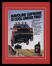 1987 Havoline Texaco Oil Framed 11x14 ORIGINAL Vintage Advertisement - £27.23 GBP