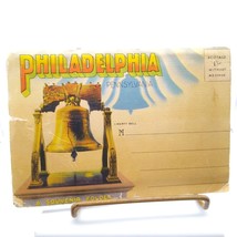 Vintage Souvenir Linen Postcard Folder, Philadelphia Pennsylvania Images 1930s - £9.11 GBP