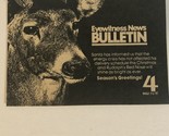Eyewitness News Bulletin 4 Vintage Tv Guide Print Ad TPA5 - $5.93