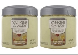 Yankee Candle Fragrance Sphere Odor Neutralizing Beads Lot 2 Iced Berry Lemonade - £21.26 GBP