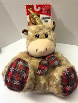 Pet Lou Petlou Christmas Unicorn Bear 14&quot; Colossal Dog Pet Plush Squeaky Toy - £16.07 GBP