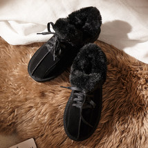 Cotton Shoes Women&#39;s Winter Plus Velvet Snow Boots Thickened Plush Shoes Girls K - £28.09 GBP