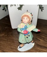 Hallmark 2003 A Very Good Girl Visit From Santa Chalkware Christmas Orna... - €3,35 EUR