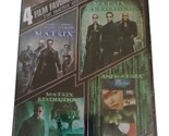 4 Film Collection The Matrix, Reloaded, Revolution &amp; Animatrix Keanu Ree... - $3.91