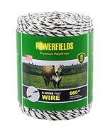 Powerfields EW936-660 9 Wire Polywire, 660-Feet, White/Black - $74.62 CAD