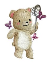 An item in the Crafts category: Nature Weaved in Threads, Amazing Baby Animal Kingdom [ Butterfly Catching Bear 