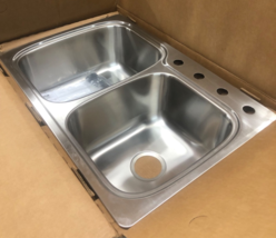 KOHLER 75791-4-NA 33" Double-Bowl Stainless Steel Sink, 4-Hole New, Open... - €242,97 EUR KOHLER 75791-4-NA 33" Double-Bowl Stainless Steel Sink, 4-Hole New, Open... - €242,97 EUR