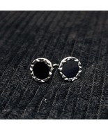 Fashion Cool Black Onyx Stud Earrings for Men Women - €9,54 EUR