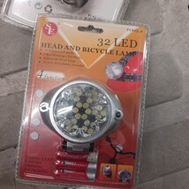 32-LED Head & Bicycle Lamp With Adjustable Head Strap & 3AAA Battery (3-Pack) image 8