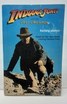 Indiana Jones and the Last Crusade Blue Book Cover 1989 Lucasfilm + Movie Photos - £2.81 GBP