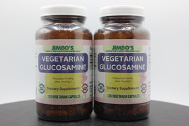 2 Pack! JIMBO&#39;S Vegetarian Glucosamine Supplement, 120 Veg Capsules, BB 12/24 - £23.15 GBP