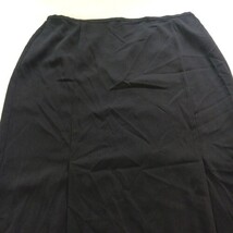 Norton McNaughton Zipper Women's Zip & Double Slits Black Skirt Size 18 (37×36) image 4