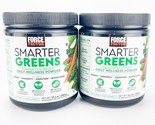 Force Factor Smarter Greens Daily Wellness Powder 10.2oz Lot of 2 BB4/25 - $31.88