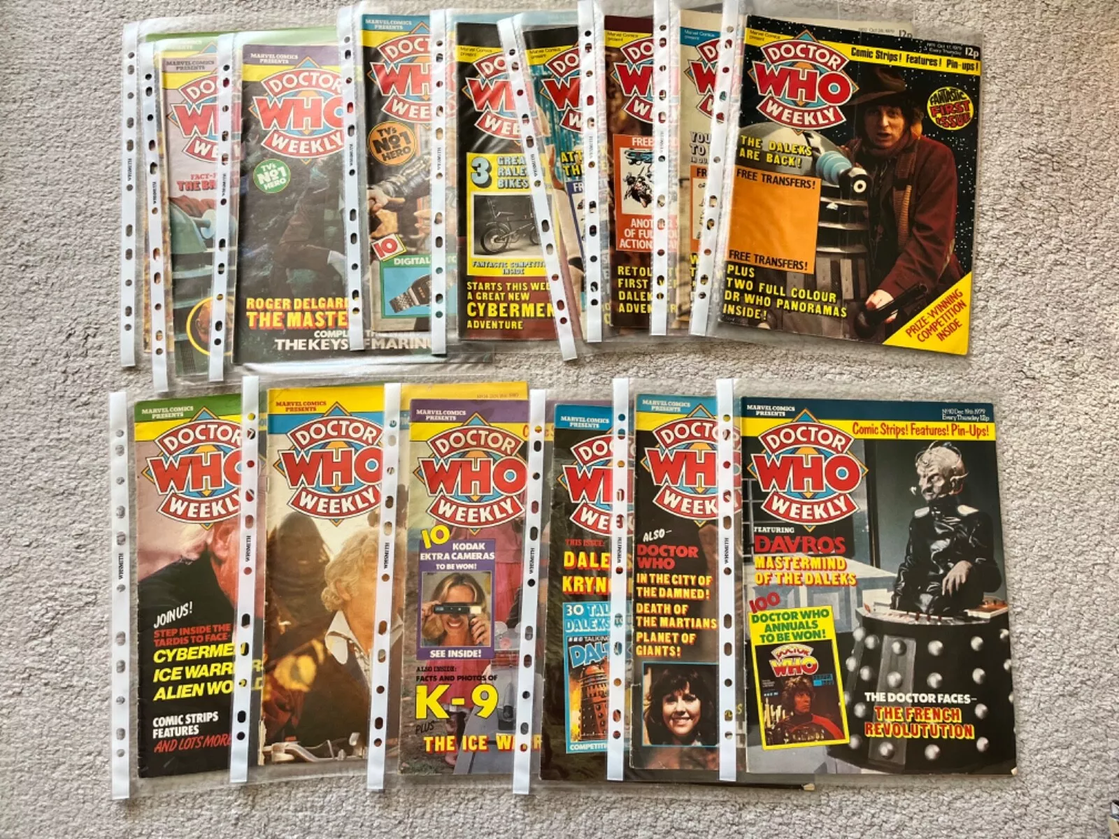 DOCTOR WHO WEEKLY x36 Marvel 1979-80 / #1-19, 22, 24-32, 35-39, 41, 42  ... - $2,411.20 MXN