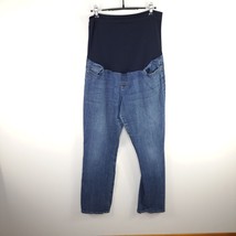 Liz Lange Maternity Bootcut Jeans Womens Size 12 Blue Straight Leg - £19.19 GBP