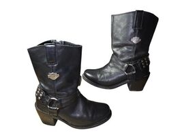 Harley Davidson Women's Studded Mylie Harness Zip up Boots Style #85161 ... - $49.00