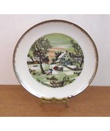Currier &amp; Ives &quot;The Homestead in Winter&quot; Hanging Collectors Plate Japan - $16.14 CAD