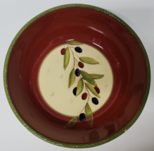 Clay Art Rustic Antique Olives - 13&quot; Pasta Serving Bowl - £79.12 GBP