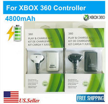 1- 2Set Rechargeable Battery Charger Cable Dock for Xbox 360 Wireless Controller - £23.46 GBP