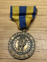 Vintage ROTC Athletic Award Medal with Ribbon Military Militaria KG JD - $11.88