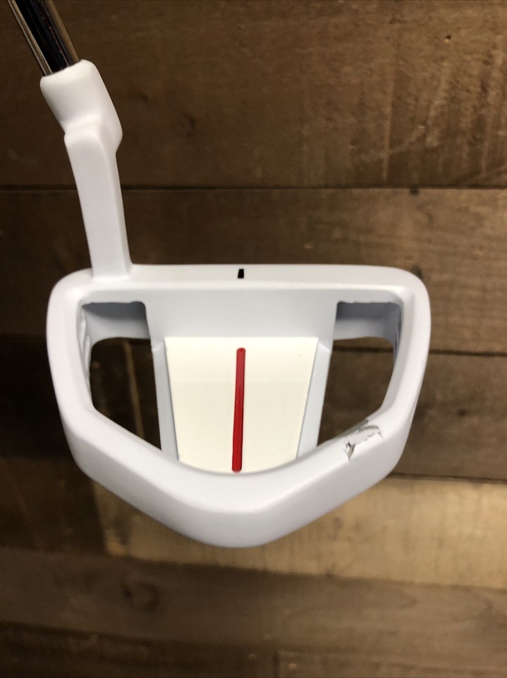 DEMO RH White PowerBilt Black TPS 2.0 Golf Putter Mallet Style 34" 5579-WTPS Item image 6