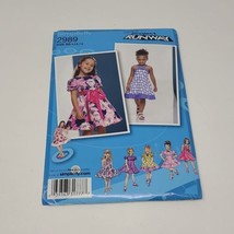 Simplicity Pattern 2989 Girl&#39;s Project Runway 7 Dress styles Sizes 4 5 6 7 8 - £7.88 GBP