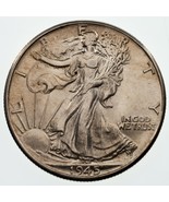1945 50C Walking Liberty Half Dollar, Choice BU Condition, Nice Eye Appeal - €48,75 EUR