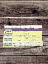 Florida Panthers vs Tampa Bay Lightning Ticket Stub 12-27-1999 NHL Hockey - £5.49 GBP