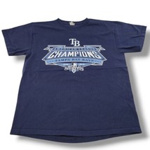 Tampa Bay Rays Shirt Size Medium 2008 MLB American League Champions Grap... - $30.34