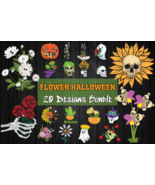 Flower Halloween SVG Bundle 20 designs - $41.38 CAD