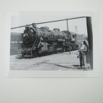 Train Photograph New York Central Railroad 6390 Steam Locomotive Vintage 1950s - £23.91 GBP