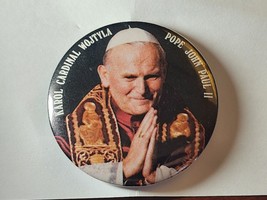 1978 Vtg Karol Cardinal Wojtyla Pope John Paul II Badge Button Pin Pinback R8 - £5.49 GBP