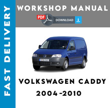 Volkswagen Caddy 2004 2005 2006 2008 2009 2010 Service Repair Manual Workshop - £5.45 GBP