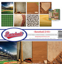Reminisce Collection Kit 12&quot;X12&quot;-Baseball 2 - £16.93 GBP