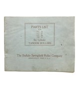 Vtg 1920s Buffalo Springfield Tandem Steam Roller Parts List Catalog - $1,224.04 MXN