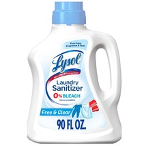 Lysol Laundry Sanitizer, Free &amp; Clear, 90 oz, Eliminates Odors and Kills... - £18.00 GBP