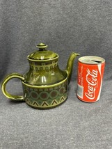 Rare Vintage Mid Century Teapot Green Pottery Stratford 5432 Tea Pot Arthur Wood - £33.82 GBP