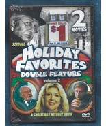 Factory Sealed 2 Movie DVD-Holiday Favorites-Scrooge, A Christmas Withou... - $10.00